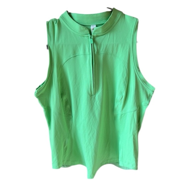 Lululemon Green Sleeveless Activewear Women's Top Sz 8 - Picture 1 of 5